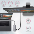 AXAGON Hub HMC-6M2 USB-C 3.2 Gen 1 hub w. M.2 SATA + HDMI + GLAN + 2x USB-A + PD 100W