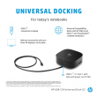 HP USB-C/A Universal DisplayLink Dock G2 120W - 4x USB 3.0, 1x USB-C, 2x DisplayPort, 1x HDMI 2.0, 1x RJ-45, 1x combo audio jack, Dual-Monitor support, Apple MAC compatible
