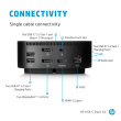 HP USB-C/A Universal DisplayLink Dock G2 120W - 4x USB 3.0, 1x USB-C, 2x DisplayPort, 1x HDMI 2.0, 1x RJ-45, 1x combo audio jack, Dual-Monitor support, Apple MAC compatible