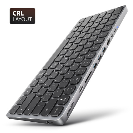 AXAGON HMC-KB-CRL hub + keyboa rd 5Gbps HDMI PD Cyrili