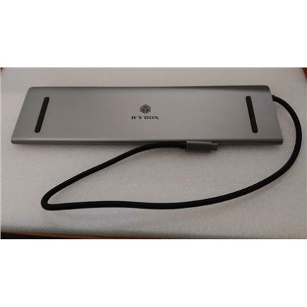 Taastatud. Icy Box IB-DK2106-C USB Type-C Notebook DockingStation with triple video output | Raidsonic Icy Box Docking Station | IB-DK2106-C | VGA (D-Sub) ports quantity 1 | HDMI ports quantity 2 | Warranty 3 month(s) | USED, REFURBISHED, WITHOUT ORIGINAL