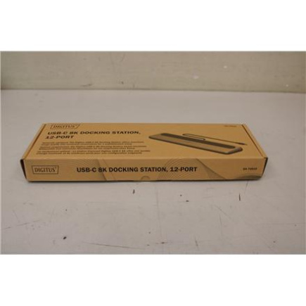 Восстановленный. DIGITUS USB-C 8K docking station, 12-port | Digitus USB-C 8K docking station, 12-port | DA-70919 | Ethernet LAN (RJ-45) ports 1 | HDMI ports quantity 2 | Warranty 24 month(s) | DEMO