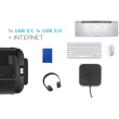 D I-TEC Thunderbolt 3 Travel Dock Dual 4K Display 1x DP 1x HDMI 1x GLAN 1x USB 3.1 Gen2 1x USB 2.0 1x Audio