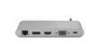 Kensington UH1440P USB-C 5Gbps Dual Video Driverless Mobile Dock – 85W Pass-Through Power – DP/HDMI/VGA