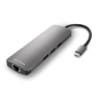 Sharkoon USB 3.0 Type C Combo Adapter interface cards/adapter HDMI, RJ-45, USB 3.2 Gen 1 (3.1 Gen 1)