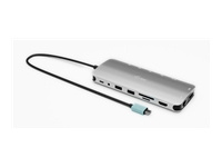 I-TEC USB-C Metal NanoDock 2xHDMI 1xUSB-C Video 1xGLAN 1xAudio/Mic 1xSD/microSD 1xUSB 3.2 3xUSB-C 3.2 Gen2 2xUSB 2.0 PD140W+charger