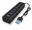 IcyBox ICY BOX IB-HUB1700-U3 7-Port USB HUB+powerada