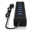 IcyBox ICY BOX IB-HUB1700-U3 7-Port USB HUB+powerada