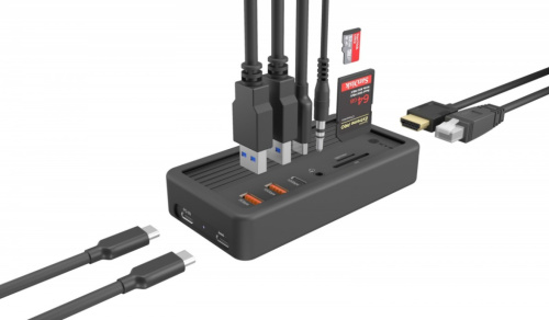 IcyBox IB-DK4072M-CU31 10in1, NVMe SSD slot