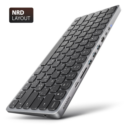 AXAGON HMC-KB-NRD hub + keyboa rd 5Gbps HDMI PD Nordic