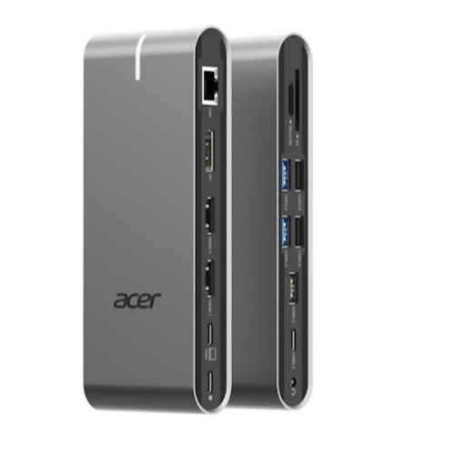Acer HP.DSCAB.022 laptop dock/port replicator Wired USB 3.2 Gen 1 (3.1 Gen 1) Type-C Silver