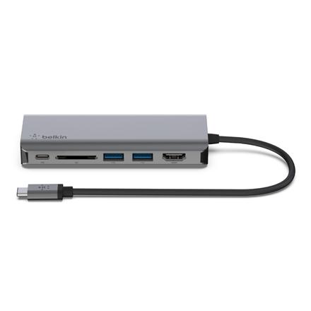 Belkin | USB-C 6-in-1 Multiport Adapter | AVC008btSGY AVC008btSGY