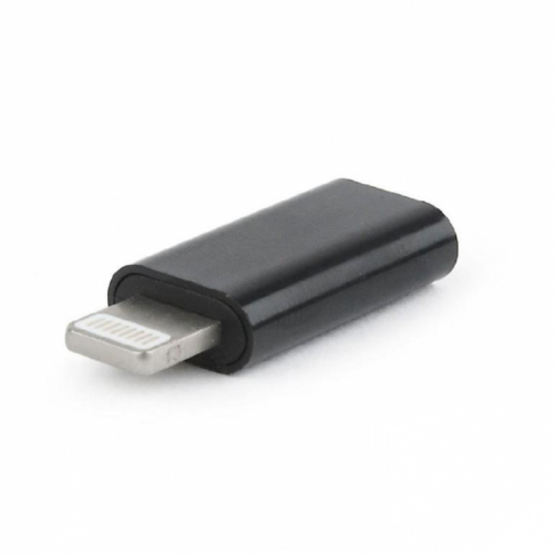 GEMBIRD Lightning adapter - 24 pin USB-C female to Lightning male - black 