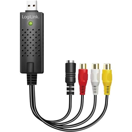 Logilink | USB 2.0 A/V grabber, USB-A/M to 3x RCA + Mini-DIN 5/F, Windows 11 | VG0030A VG0030A
