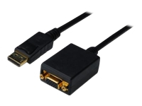 DIGITUS adaptor cable displayPort VGA HD15 0.15m AWG28 2x shielded