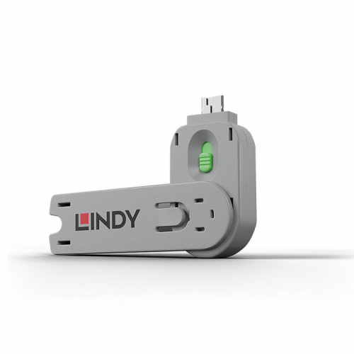 USB PORT BLOCKER KEY/GREEN 40621 LINDY