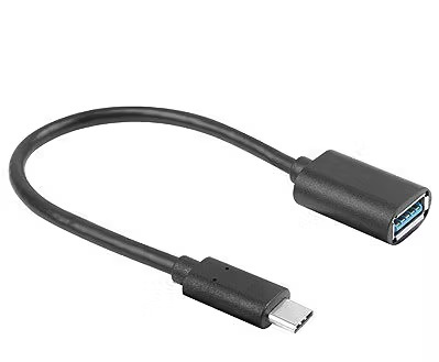  Lanberg Adapter USB TYPE-C(M) - USB Type-A (F) 15cm Black 