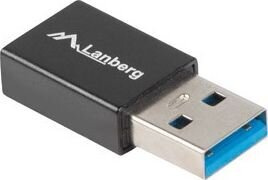 Lanberg - USB adapter - USB Type A (M) to 24 pin USB-C (F) - USB 3.1 Gen1 OTG - black 