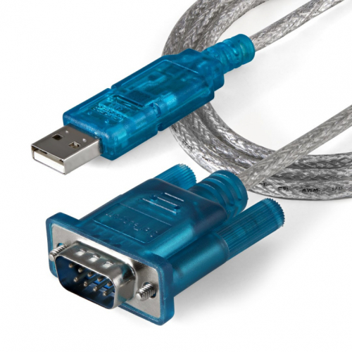 StarTech.com 3ft (91cm) 1-Port USB to RS232 DB9 Serial Adapter Cable, USB to Serial Adapter Cable - M/M