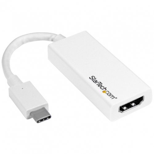 StarTech.com USB-C to HDMI Adapter - White - 4K 60Hz