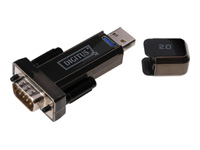 DIGITUS 40xConverter USB2.0 to Serial RS232 incl. USB cable 80cm black FTDI/FT323RL Chipset