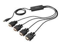 DIGITUS USB 2.0 to RS232x4 Cable 1.5M Chipset FT2232H