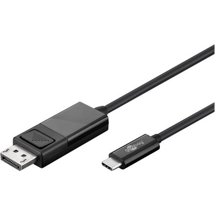 Goobay | USB-C- DisplayPort adapter cable (4k 60 Hz) | USB-C male | DisplayPort male | USB-C to DP | 1.2 m 79295