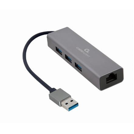 Cablexpert | USB AM Gigabit network adapter with 3-port USB 3.0 hub | A-AMU3-LAN-01 A-AMU3-LAN-01