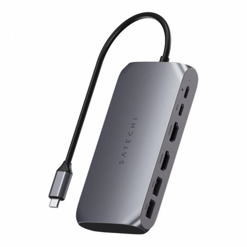 Satechi USB-C Multimedia Adapter M1, tumehall - USB Jagaja / ST-UCM1HM