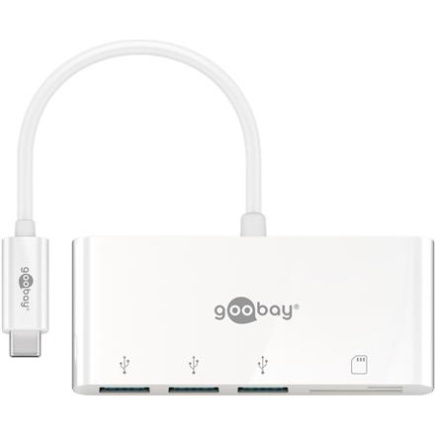 Goobay USB-C Multiport Adapter to 3x USB-A, Cardreader | 62097 62097