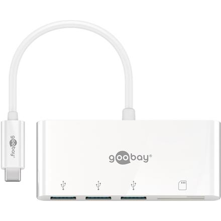 Goobay USB-C Multiport Adapter to 3x USB-A, Cardreader | 62097 62097