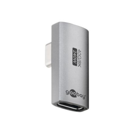 Goobay 74443 USB-C™ Adapter Vertical 90° Rotated, USB4™ | Goobay 74443