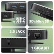 AXAGON USB-C 10Gbps UFO 9in1 Hub | HMC-UFO HMC-UFO