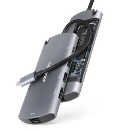 AXAGON SuperSpeed USB-C Combo 6in1 Hub | HMC-6M2 HMC-6M2