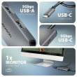 AXAGON USB-C 5Gbps 5in1 8K Hub | HMC-5H8K HMC-5H8K