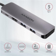 AXAGON SuperSpeed USB-C COMBO 5in1 Hub | HMC-5 HMC-5