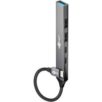 Goobay Slim 5-Port USB Hub, USB-C to USB-C/USB-A, 5 Gbit/s | 74460 74460