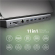 AXAGON USB-C 5Gbps TRIPLE 4K DISPLAY 11in1 Hub | HMC-4KX3 HMC-4KX3