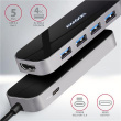 AXAGON SuperSpeed USB-C Combo 6in1 Hub | HMC-6H4A HMC-6H4A