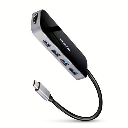 AXAGON SuperSpeed USB-C Combo 6in1 Hub | HMC-6H4A HMC-6H4A