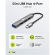 Goobay Slim 4-Port USB Hub, USB-C to USB-A, 5 Gbit/s | 74457 74457
