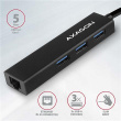 AXAGON SuperSpeed USB-A Hub and Gigabit LAN | HMA-GL3A HMA-GL3A