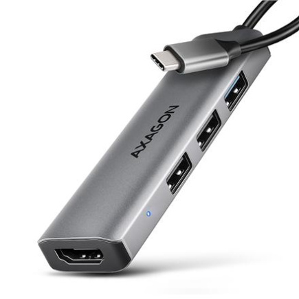 AXAGON USB-C 5Gbps STARTER 4in1 Hub | HMC-H3A HMC-H3A