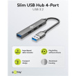 Goobay Slim 4-Port USB Hub, USB-A to USB-A, 5 Gbit/s | 74456 74456