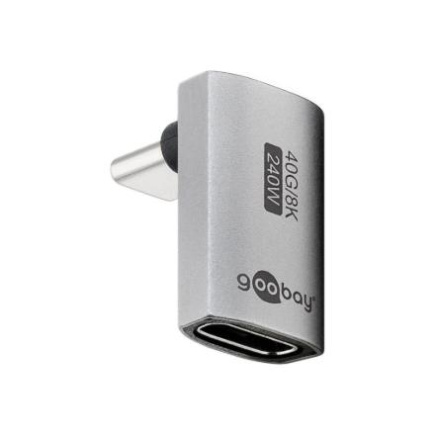 Goobay 74442 USB-C™ Adapter Vertical 90° Long, USB4™ | Goobay 74442