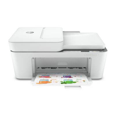 HP DeskJet Plus 4120e HP+ AIO All-in-One Printer - A4 Color Ink, Print/Copy/Scan/Mobile Fax, Automatic Document Feeder, WiFi, 8.5ppm, 100-300 pages per month