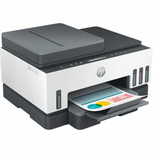 HP Smart Tank 750, BT, WiFi, LAN, dupleks, valge/hall - Multifunktsionaalne värvi-tindiprinter / 6UU47A#670