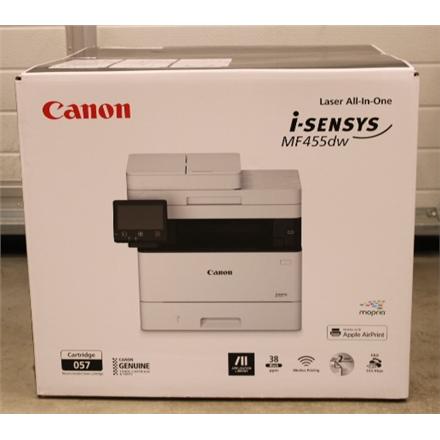 Taastatud. Canon I-SENSYS MF455DW MFP laser | Canon Multifunction Laser Printer | I-SENSYS MF455DW | Laser | Mono | Printer | A4 | Wi-Fi | DAMAGED PACKAGING