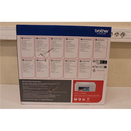 Taastatud. Brother DCP-J1200W All-in-one Colour Inkjet Printer | Brother DCP-J1200W | Inkjet | Colour | All-in-one | A4 | Wi-Fi | White | DAMAGED PACKAGING