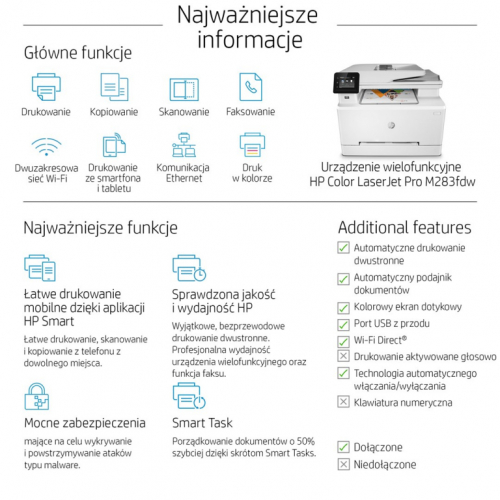 HP Color LaserJet Pro MFP M283fdw - mu